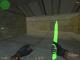 Green fluorescent knife Skin screenshot
