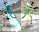 Blue & Green Girls With Translucent Skirt Skin screenshot