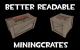 Better readable miningcrates Skin screenshot