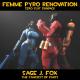 Femme Pyro: Zero Suit Skins v1.1 Skin screenshot